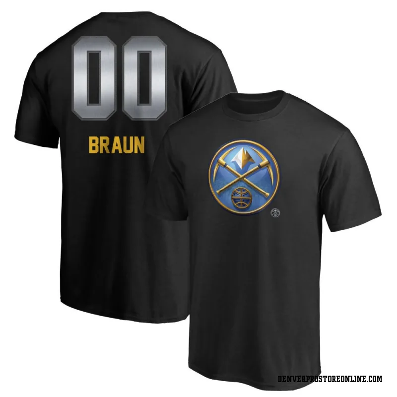 Black Men's Christian Braun Denver Nuggets Midnight Mascot T-Shirt