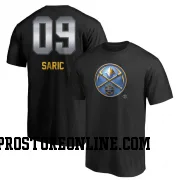 Black Men's Dario Saric Denver Nuggets Midnight Mascot T-Shirt