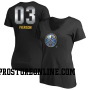 Black Women's Allen Iverson Denver Nuggets Midnight Mascot T-Shirt