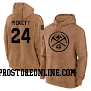 Brown Men's Jalen Pickett Denver Nuggets 2023 Salute to Service Club Pullover Hoodie