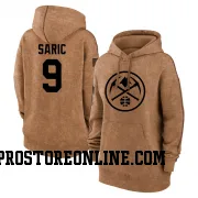 Brown Women's Dario Saric Denver Nuggets 2023 Salute to Service Pullover Hoodie