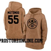 Brown Women's Dikembe Mutombo Denver Nuggets 2023 Salute to Service Pullover Hoodie