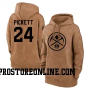 Brown Women's Jalen Pickett Denver Nuggets 2023 Salute to Service Pullover Hoodie