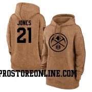 Brown Women's Spencer Jones Denver Nuggets 2023 Salute to Service Pullover Hoodie