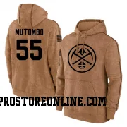 Brown Youth Dikembe Mutombo Denver Nuggets 2023 Salute to Service Club Pullover Hoodie