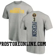 Men's Allen Iverson Denver Nuggets Ash Backer T-Shirt