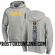 Men's Dikembe Mutombo Denver Nuggets Ash Backer Pullover Hoodie