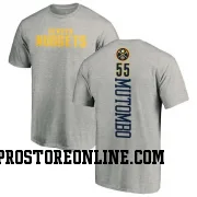 Men's Dikembe Mutombo Denver Nuggets Ash Backer T-Shirt