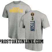 Men's Hunter Tyson Denver Nuggets Ash Backer T-Shirt