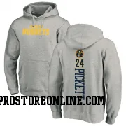 Men's Jalen Pickett Denver Nuggets Ash Backer Pullover Hoodie