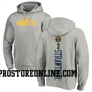 Men's Julian Strawther Denver Nuggets Ash Backer Pullover Hoodie