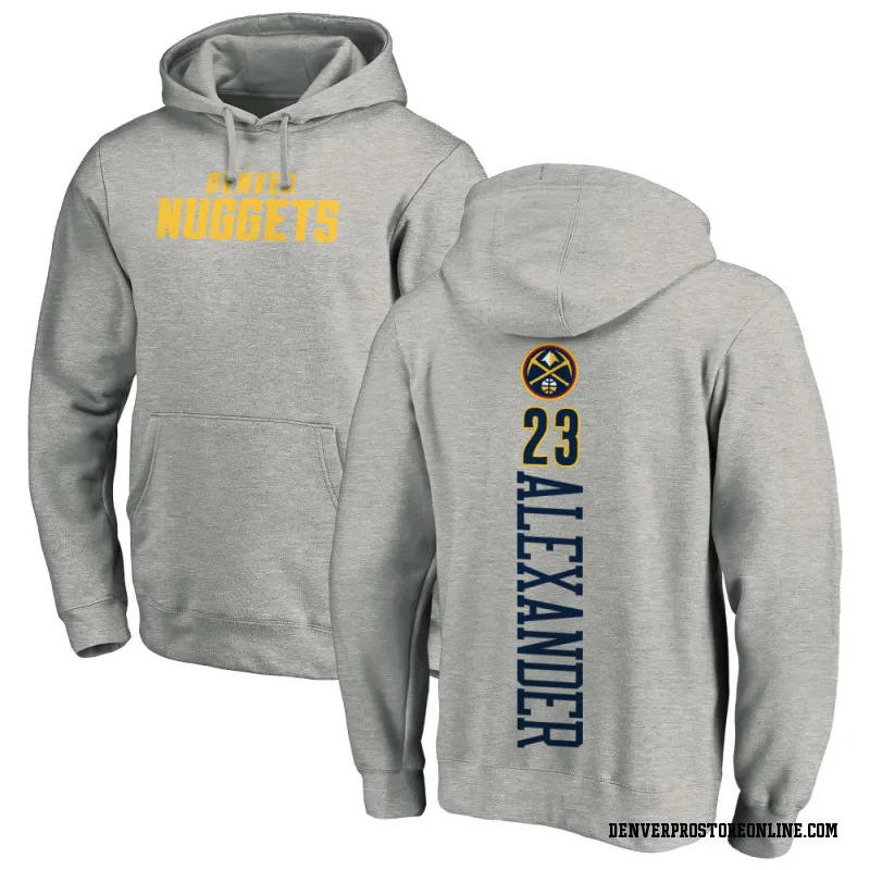 Men's Trey Alexander Denver Nuggets Ash Backer Pullover Hoodie