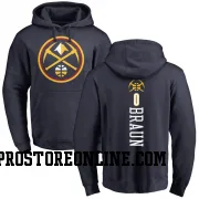 Navy Men's Christian Braun Denver Nuggets Backer Pullover Hoodie