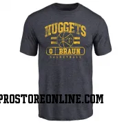 Navy Men's Christian Braun Denver Nuggets Baseline T-Shirt