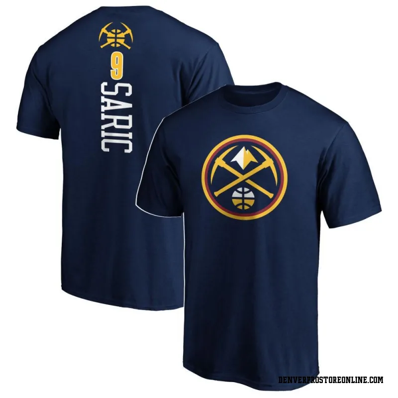 Navy Men's Dario Saric Denver Nuggets Backer T-Shirt