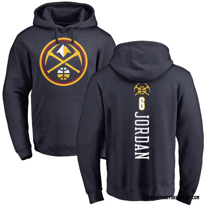 Navy Men's DeAndre Jordan Denver Nuggets Backer Pullover Hoodie