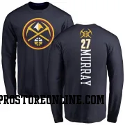 Navy Men's Jamal Murray Denver Nuggets Backer Long Sleeve T-Shirt