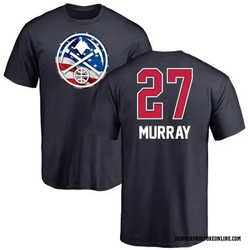 Navy Men's Jamal Murray Denver Nuggets Name and Number Banner Wave T-Shirt