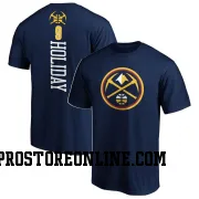 Navy Men's Justin Holiday Denver Nuggets Backer T-Shirt