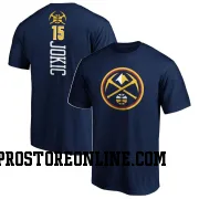 Navy Men's Nikola Jokic Denver Nuggets Backer T-Shirt