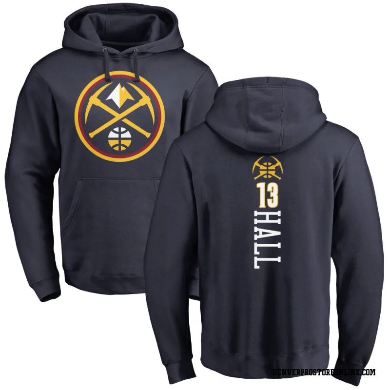 Navy Men's PJ Hall Denver Nuggets Backer Pullover Hoodie