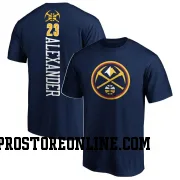 Navy Men's Trey Alexander Denver Nuggets Backer T-Shirt