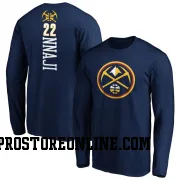 Navy Men's Zeke Nnaji Denver Nuggets Backer Long Sleeve T-Shirt