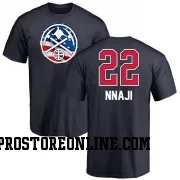 Navy Men's Zeke Nnaji Denver Nuggets Name and Number Banner Wave T-Shirt