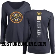 Navy Women's Alex English Denver Nuggets Backer Long Sleeve T-Shirt