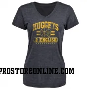 Navy Women's Alex English Denver Nuggets Baseline T-Shirt