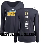 Navy Women's Jamal Murray Denver Nuggets Backer Long Sleeve T-Shirt