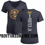 Navy Women's Michael Porter Jr. Denver Nuggets Backer T-Shirt