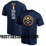 Navy Youth Christian Braun Denver Nuggets Backer T-Shirt