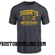 Navy Youth Custom Denver Nuggets Custom Baseline T-Shirt