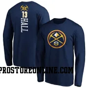 Navy Youth PJ Hall Denver Nuggets Backer Long Sleeve T-Shirt