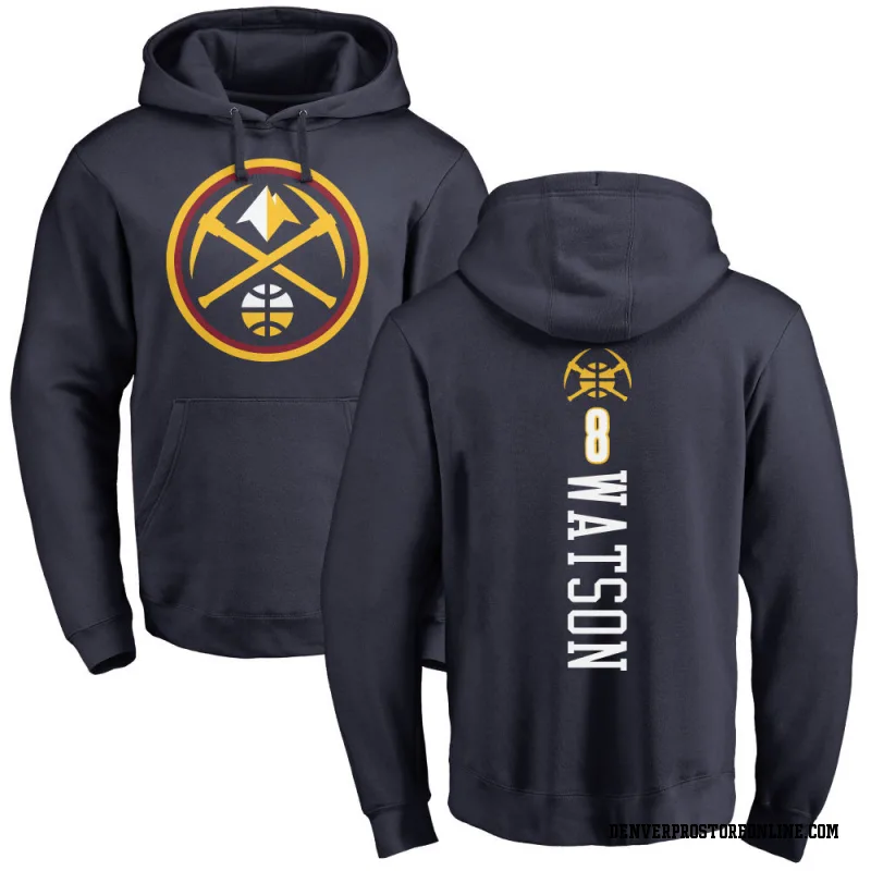 Navy Youth Peyton Watson Denver Nuggets Backer Pullover Hoodie