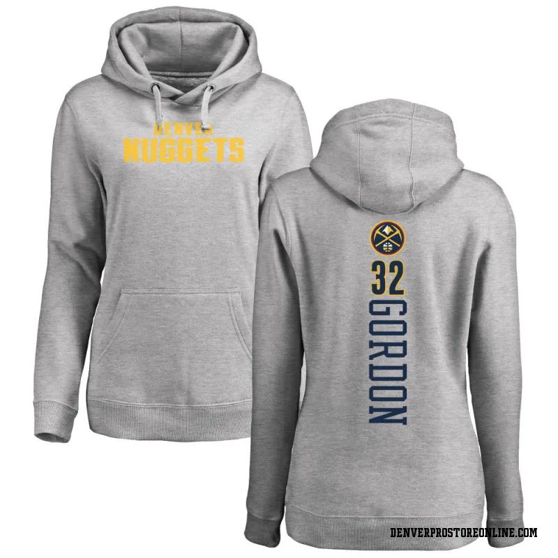 Women's Aaron Gordon Denver Nuggets Ash Backer Pullover Hoodie