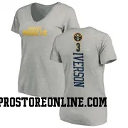 Women's Allen Iverson Denver Nuggets Ash Backer T-Shirt