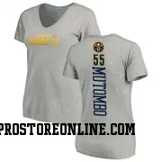 Women's Dikembe Mutombo Denver Nuggets Ash Backer T-Shirt