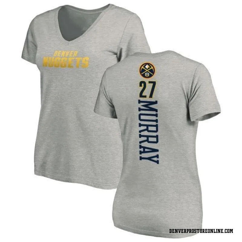 Women's Jamal Murray Denver Nuggets Ash Backer T-Shirt