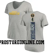 Women's Russell Westbrook Denver Nuggets Ash Backer T-Shirt