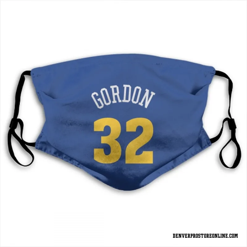 Blue Denver Nuggets  Aaron Gordon  Face Mask (With 2 Free PM2.5 Filters)