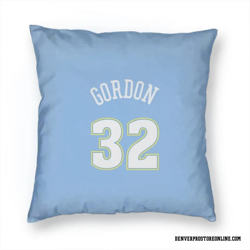 Blue Denver Nuggets  Aaron Gordon Power  Pillow Cover (18 X 18)