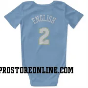 Blue Denver Nuggets  Alex English Power  Newborn & Infant Bodysuit