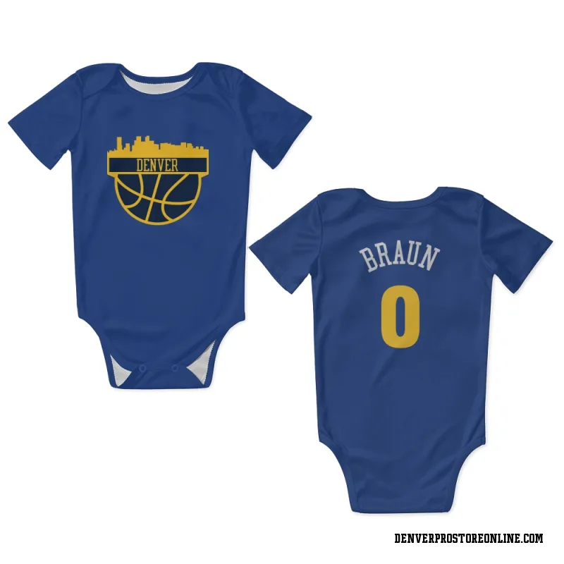 Blue Denver Nuggets  Christian Braun  Newborn & Infant Bodysuit