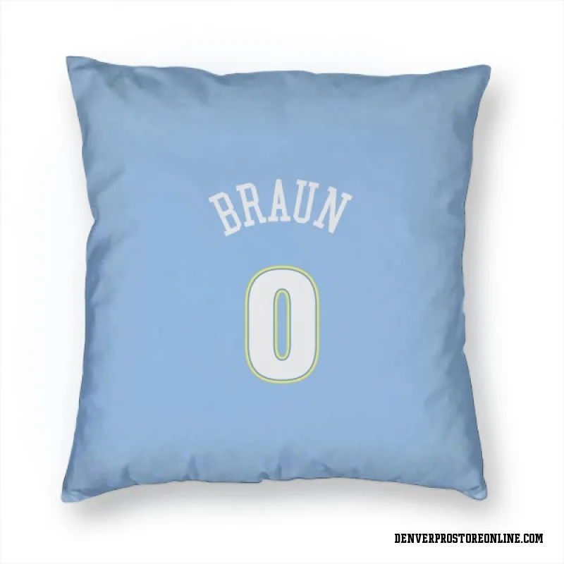 Blue Denver Nuggets  Christian Braun Power  Pillow Cover (18 X 18)