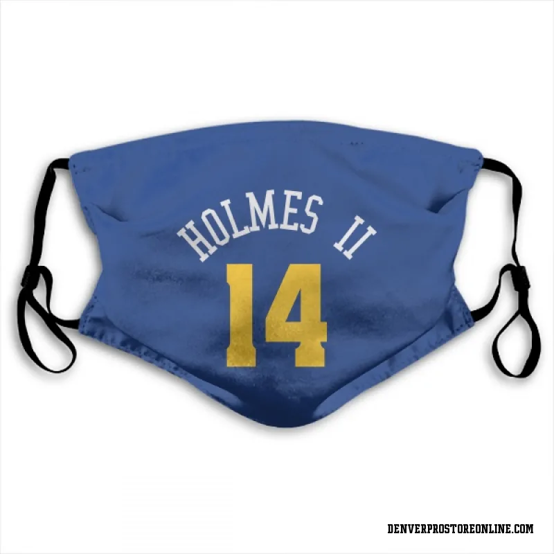 Blue Denver Nuggets  DaRon Holmes II  Face Mask (With 2 Free PM2.5 Filters)