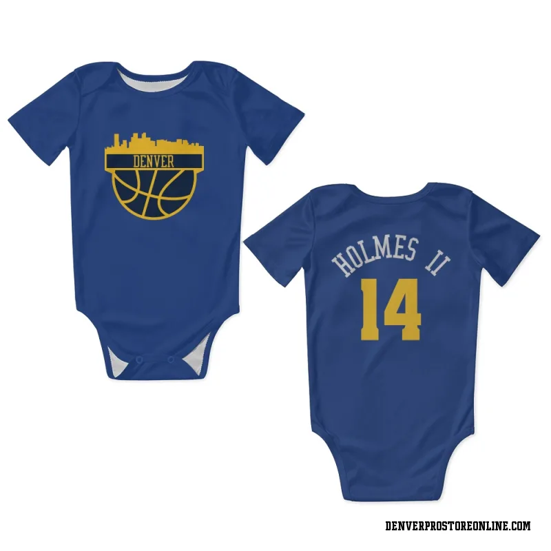 Blue Denver Nuggets  DaRon Holmes II  Newborn & Infant Bodysuit