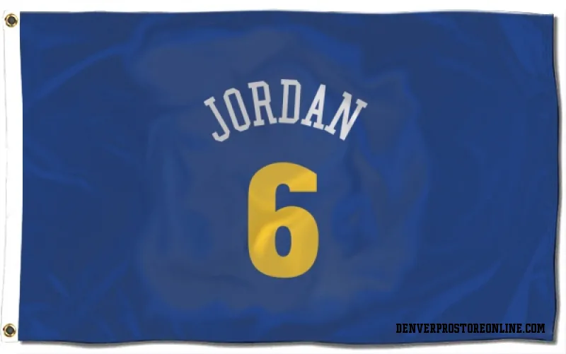 Blue Denver Nuggets  DeAndre Jordan  Flag (3 X 5)