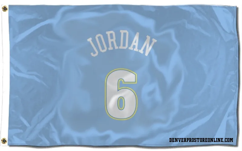 Blue Denver Nuggets  DeAndre Jordan Power  Flag (3 X 5)